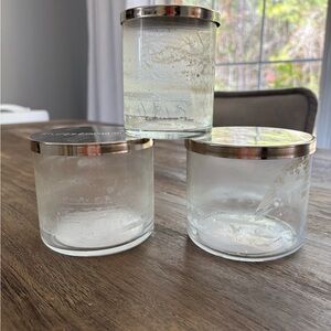 Bath & Body Works Candle Jars Lot of 3 With Lids **EMPTY**